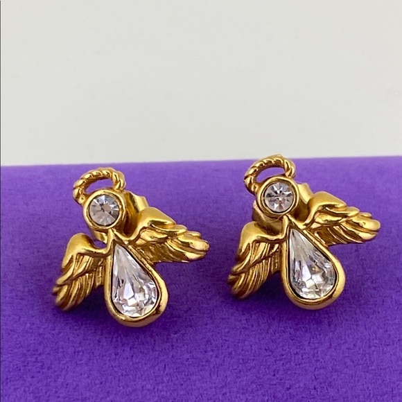 Avon Jewelry - 💛 Elegant Avon Gold Plated Angel Earrings